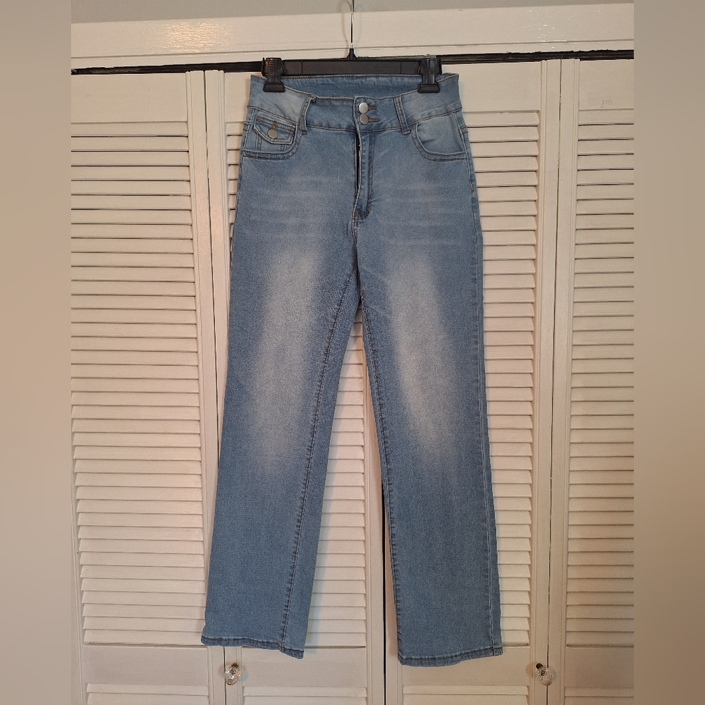 Boutique  Hi Rise Jegging Jeans Sz Large *D7 - Picture 2 of 5